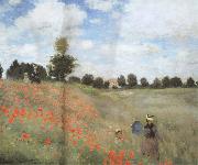 Claude Monet Poppy Field near Argenteuil painting